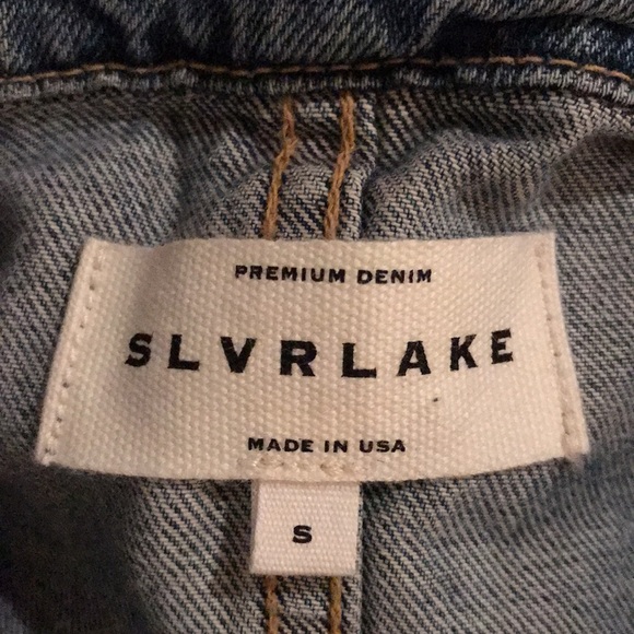 SLVRLAKE Worker Distressed Denim Jacket - Picture 3 of 5